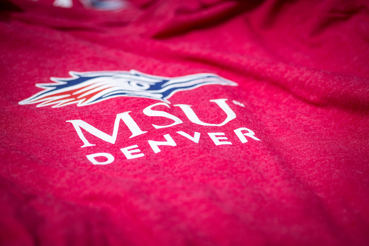 MSU Denver Logo on Shirt