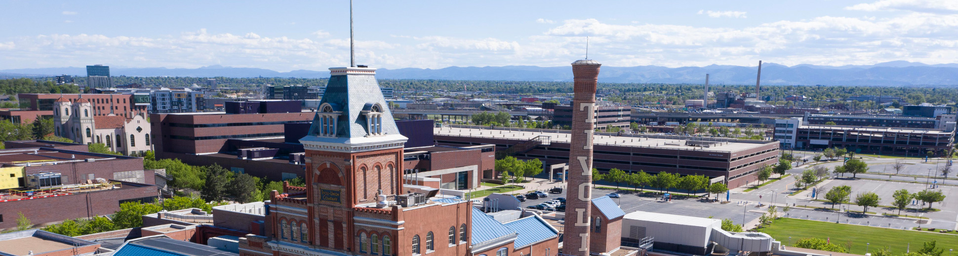 Aerial view of the Tivoli Student Union