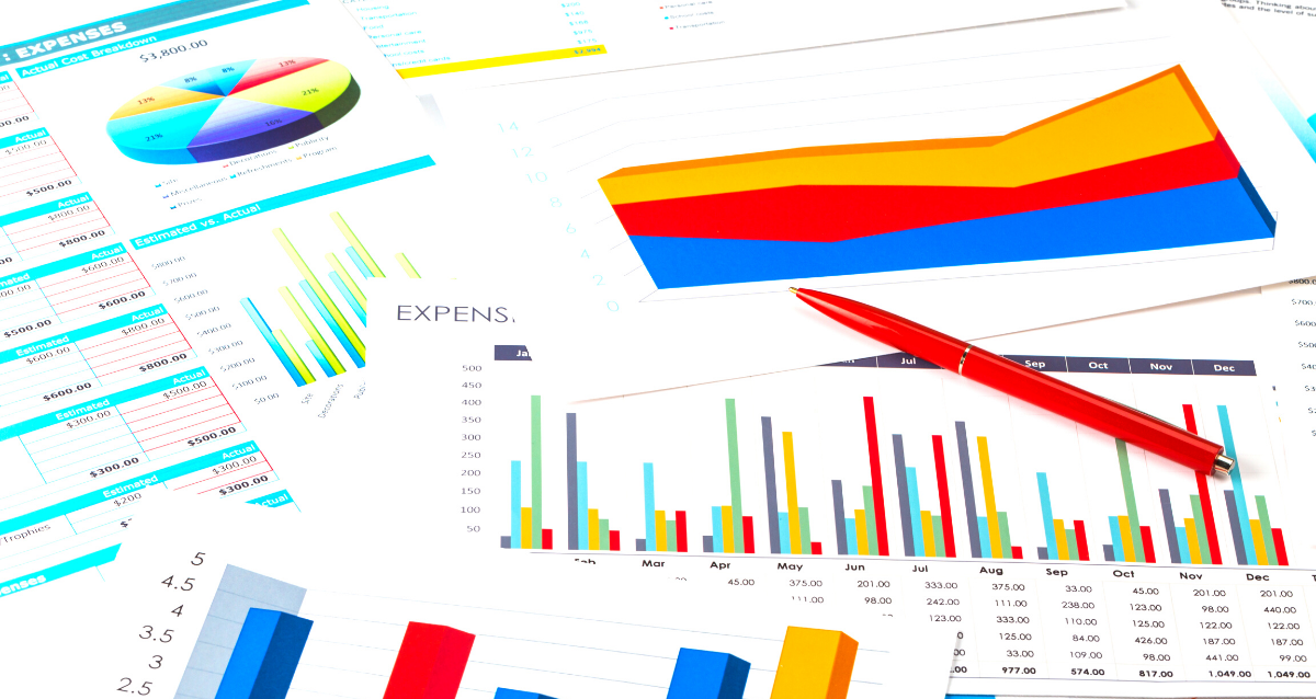 Pen on printed-out graphs