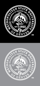 University Seal Approved Reverse Color option - Black