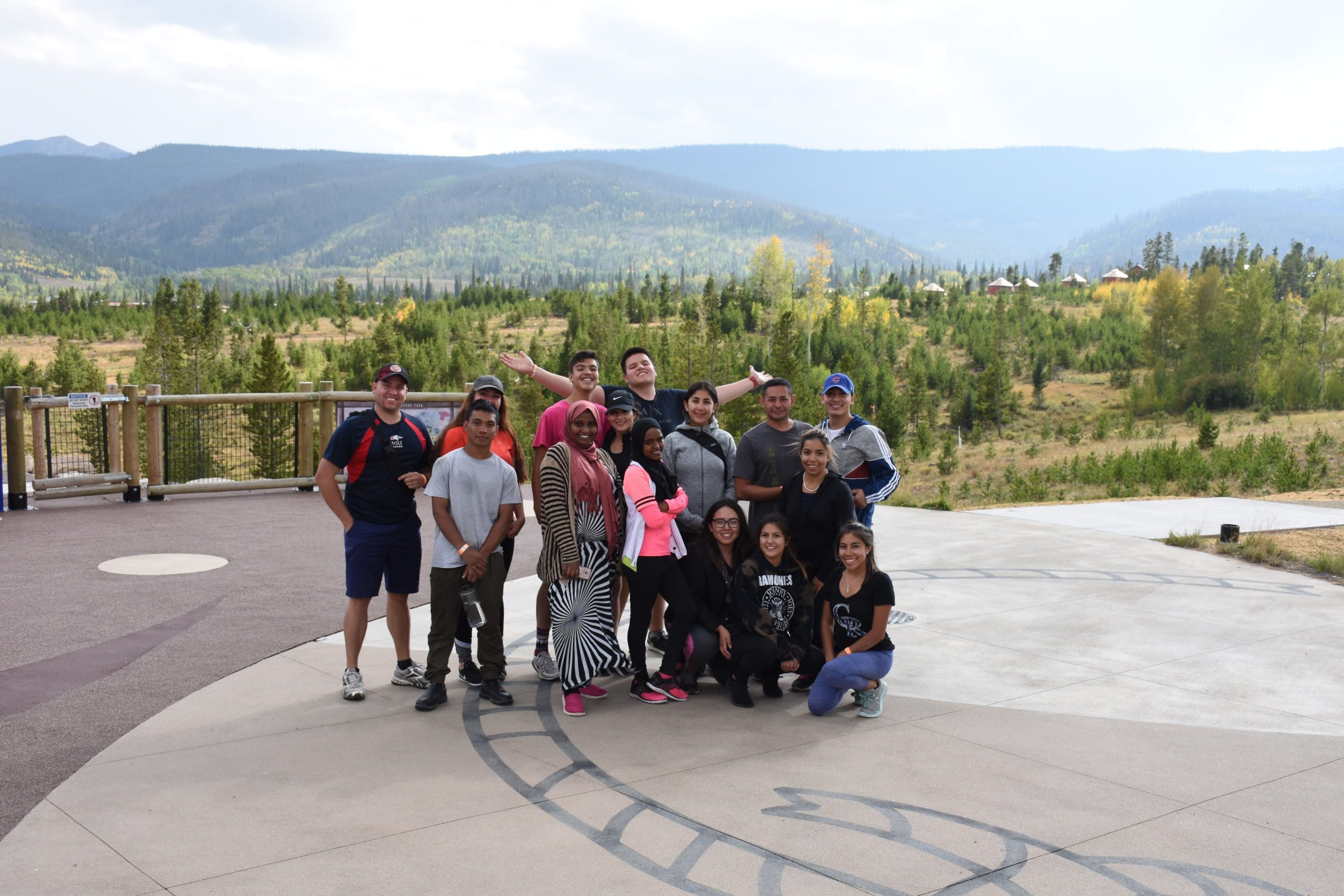 CAMP group photo at the student retreat