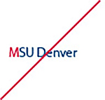 MSU Denver Abbreviated Logo Minimum Sizing - Dont Do
