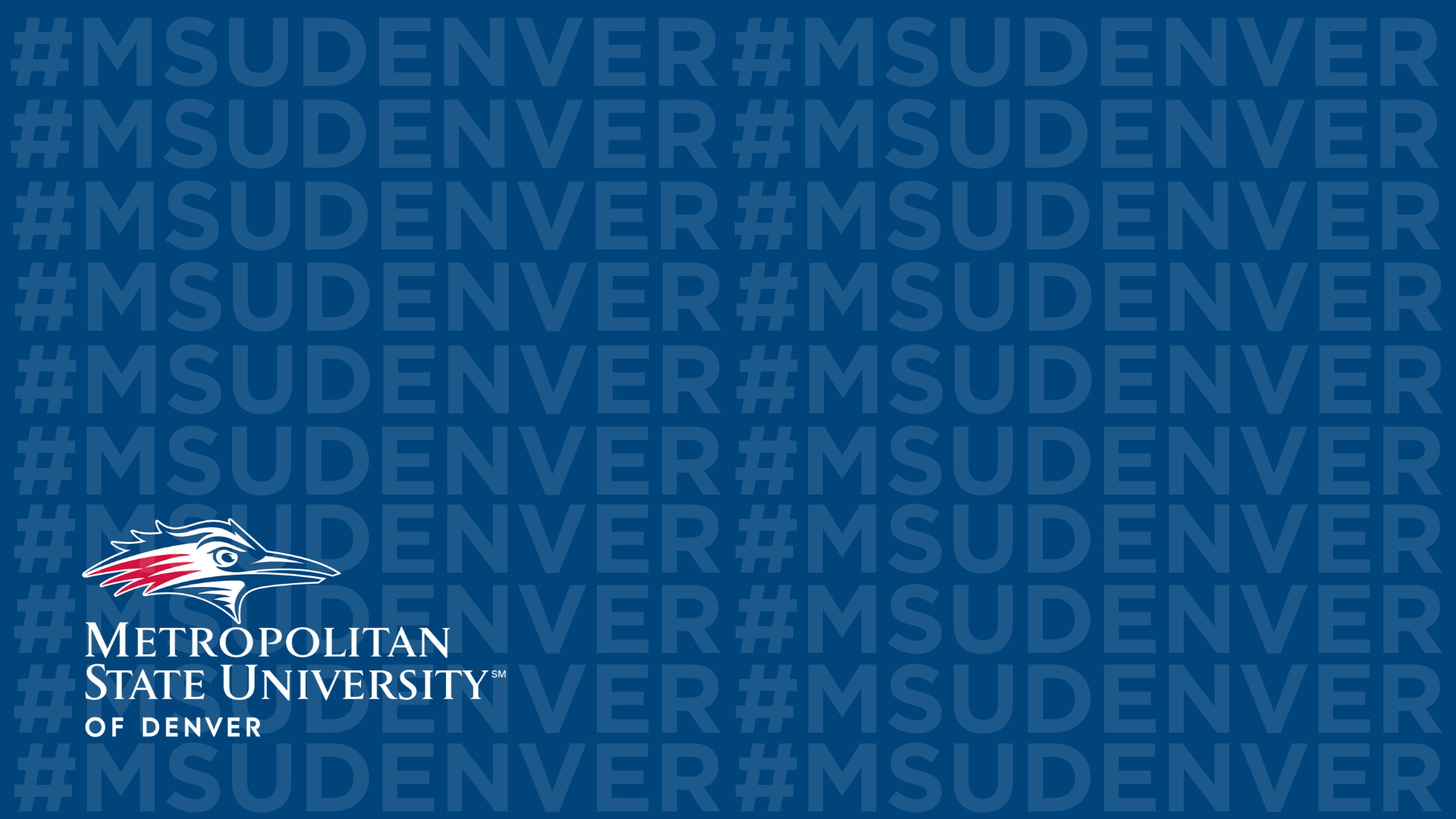 Blue #MSUDENVER Background