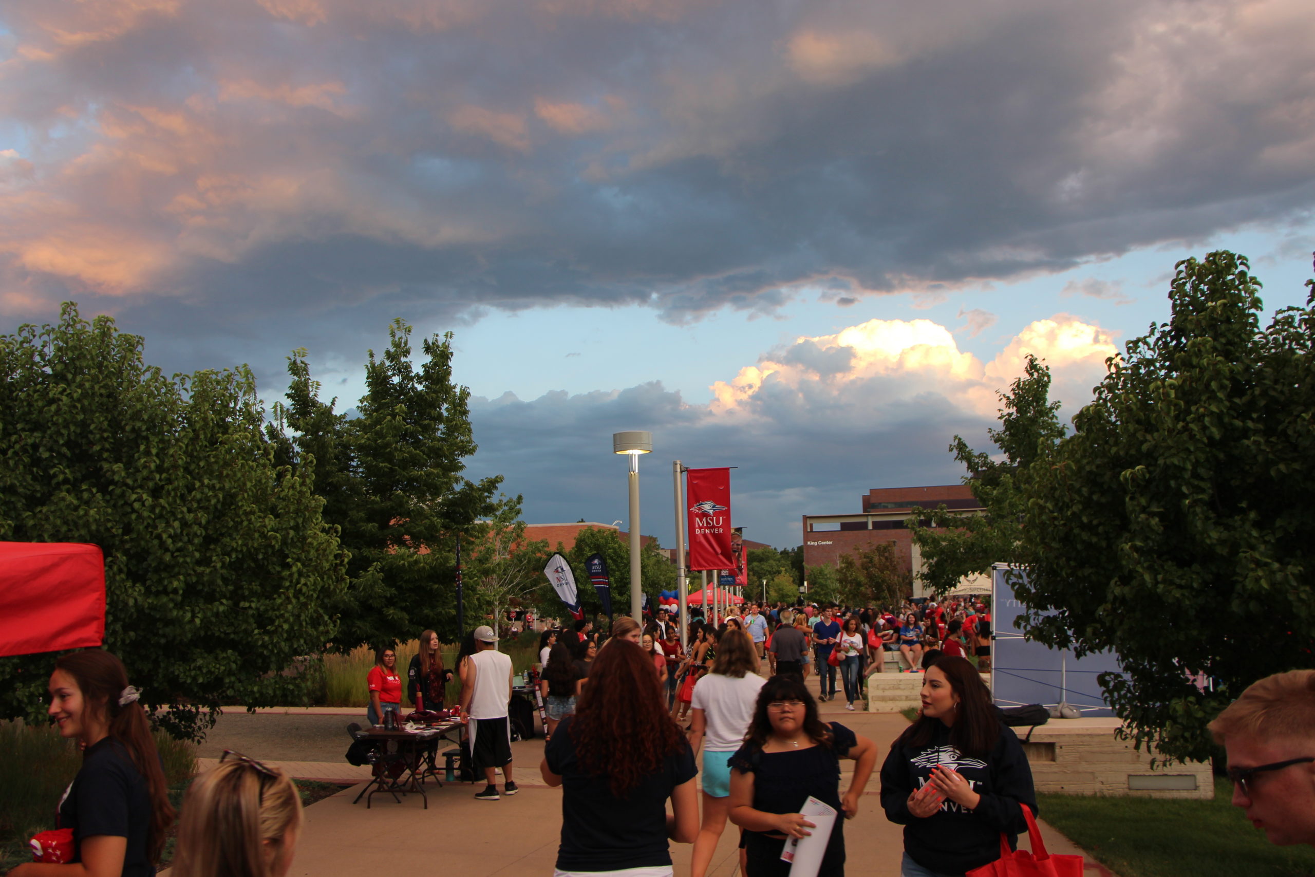 Image of the convocation event on campus