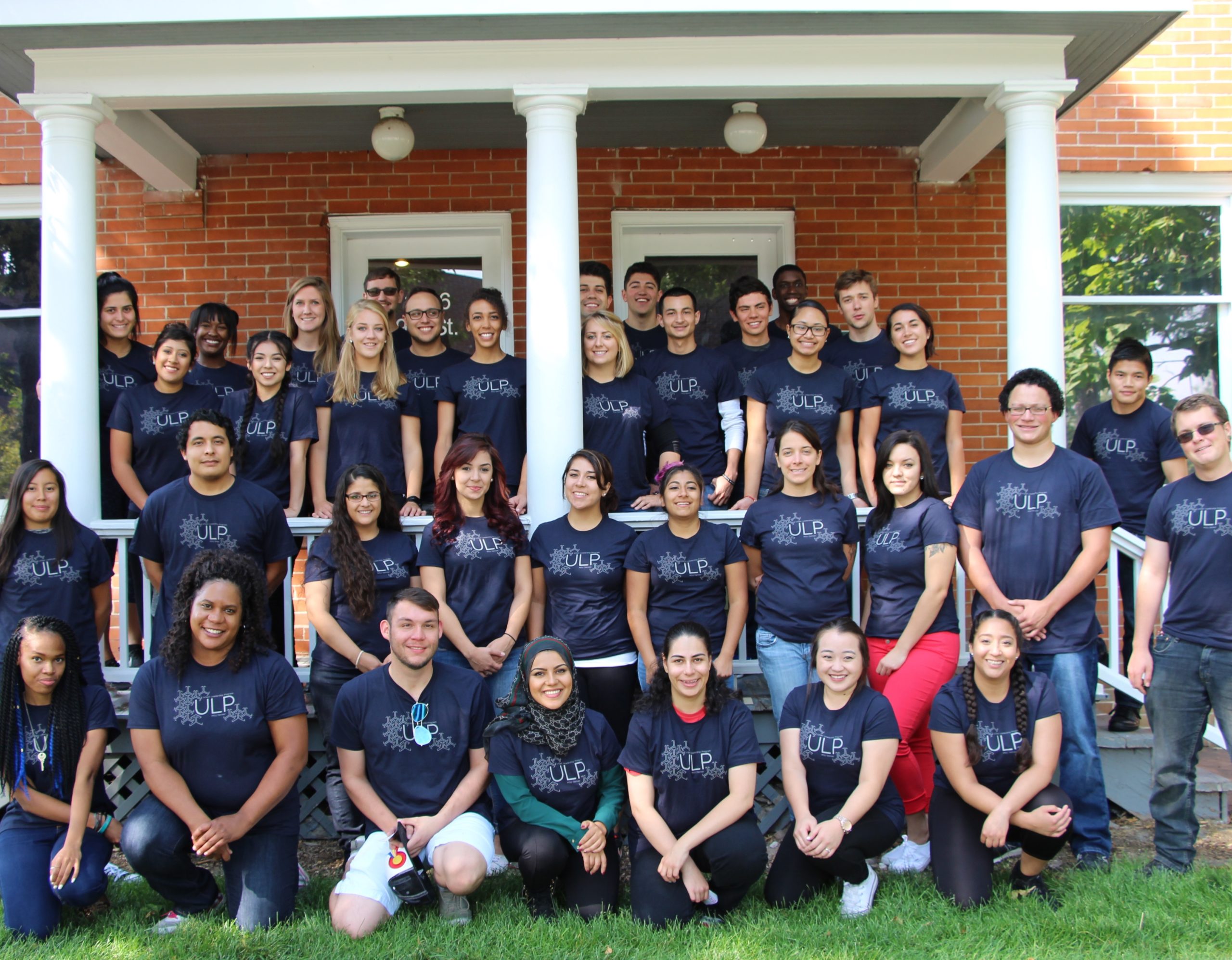 Urban Leadership Scholars in front of the Golda Meir house