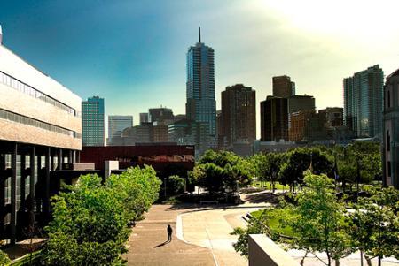 Campus sunrise Auraria Higher Education Center