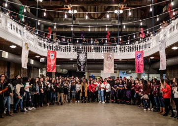 Group photo of students from MSU Denver Multicultural Greek Organizations