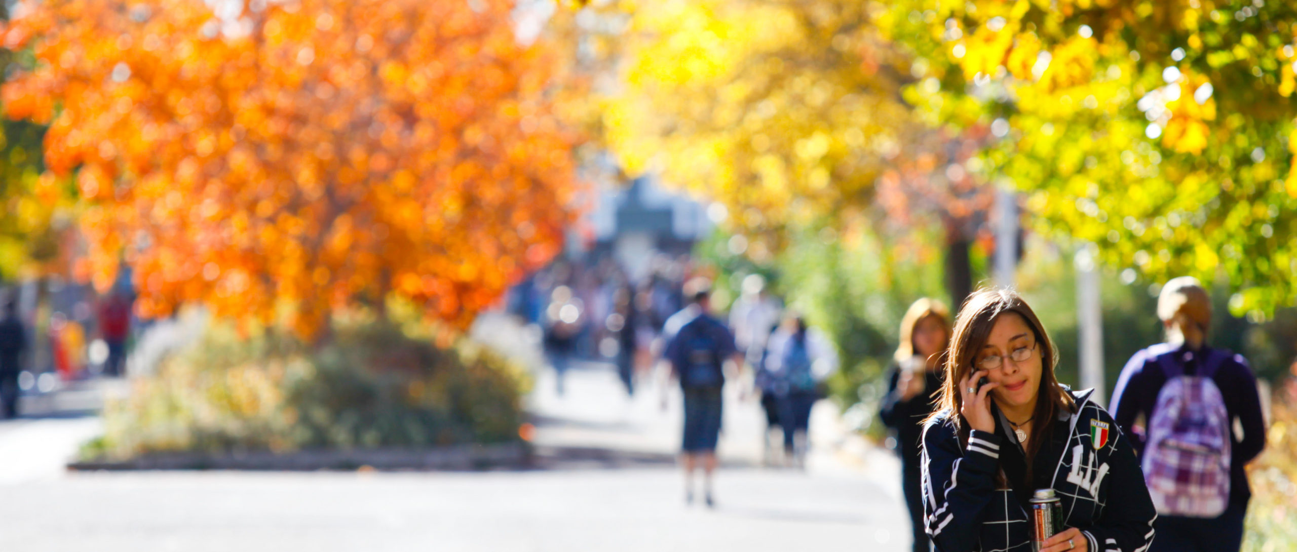 Student Walking to Class