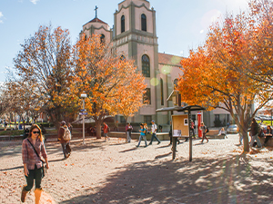 Auraria Campus on a fall day.