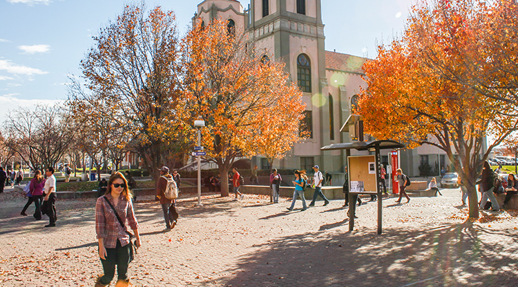 Auraria Campus on a sunny fall day.