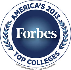 America's 2013 Forbes Top Colleges Badge