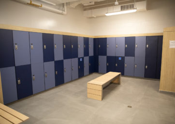 new lockers and benches