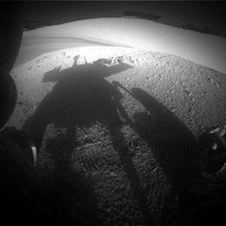 Mars NASA Rover Shadow