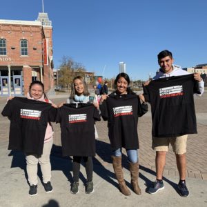 Students standing with 