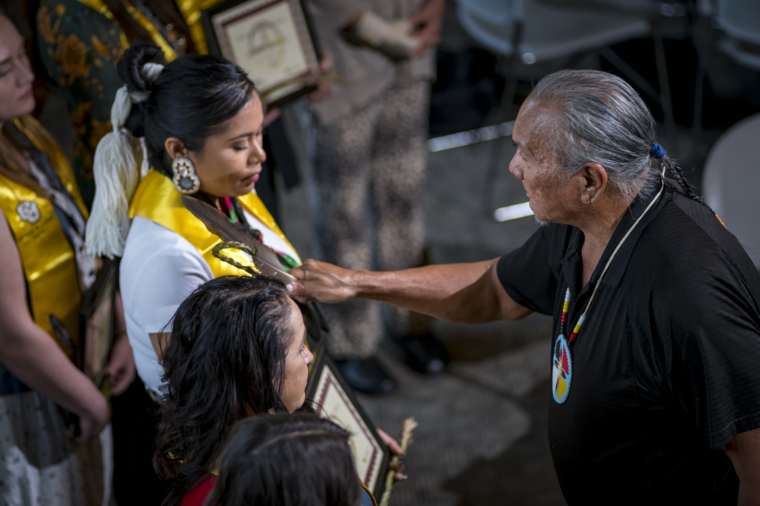 A native america ritual at the specialty ceremony