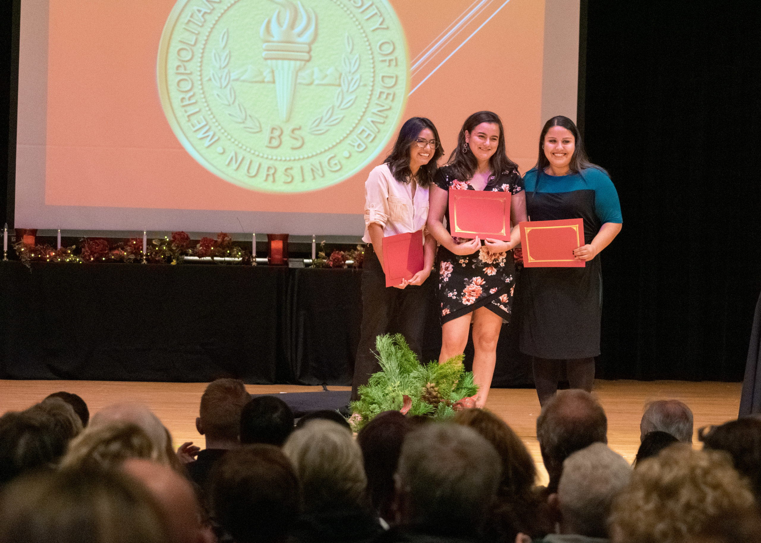 Nursing Fall graduation hooding and pinning ceremony at King Center.