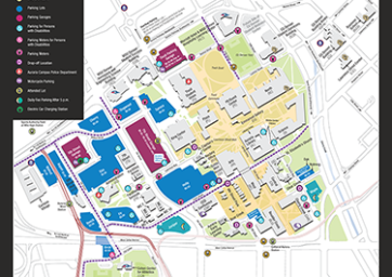 Parking Map of the Auraria Campus