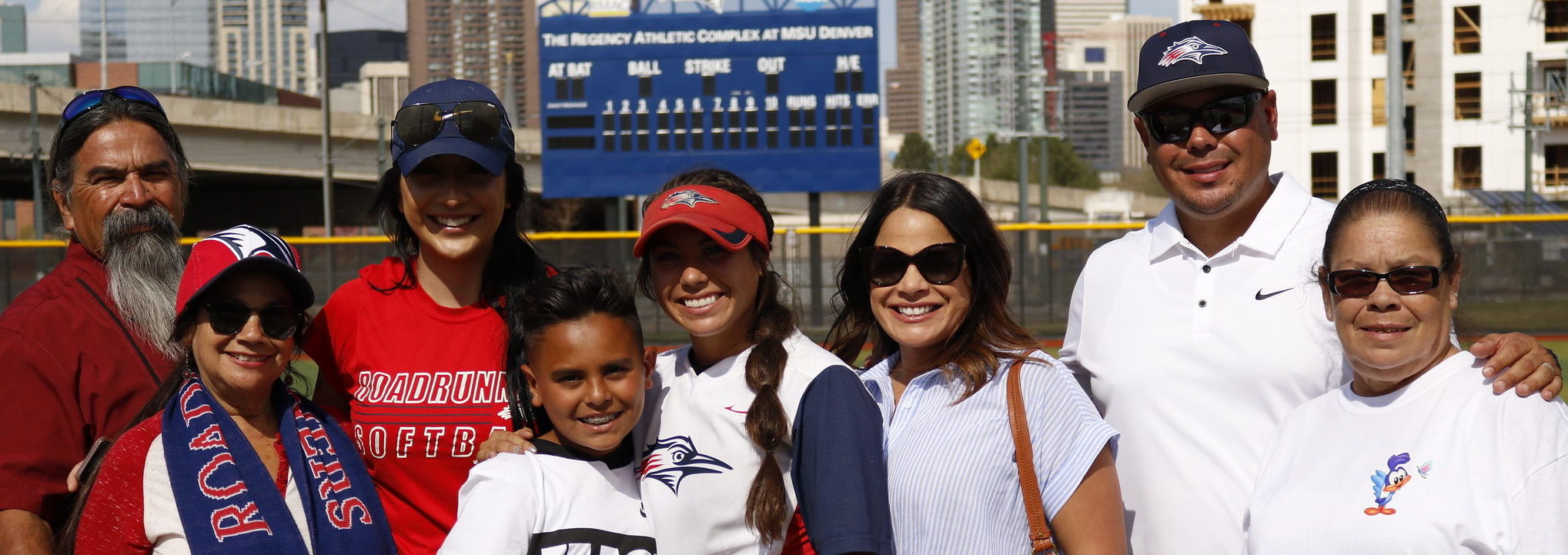 Sarena Espinoza and family celebrate senior day