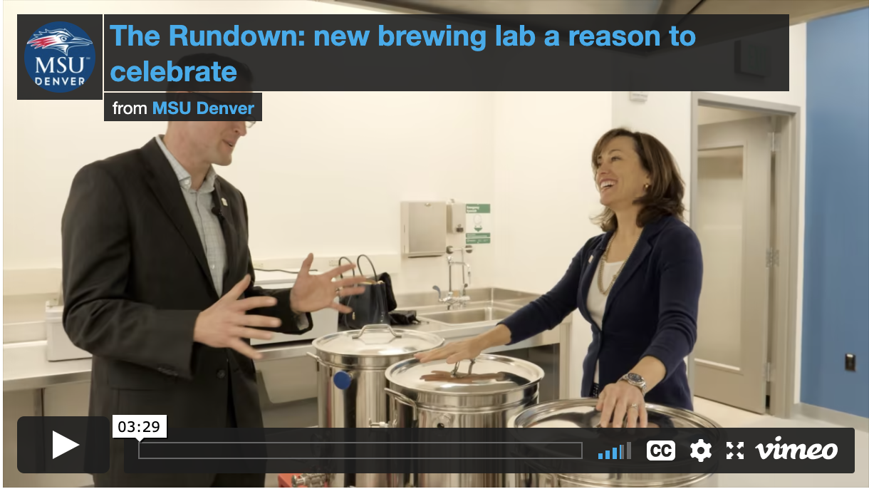 Thumbnail: The Rundown: MSU Denver's new brewing lab is a reason to celebrate
