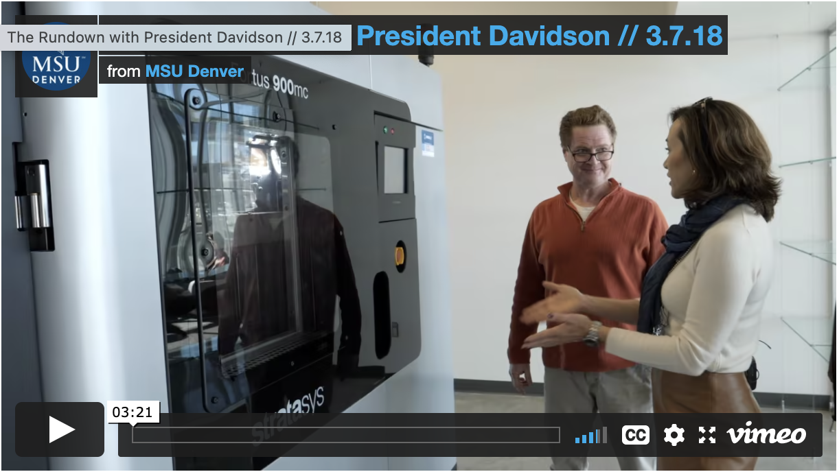 Thumbnail: The Rundown: President Davidson tours the AES Building
