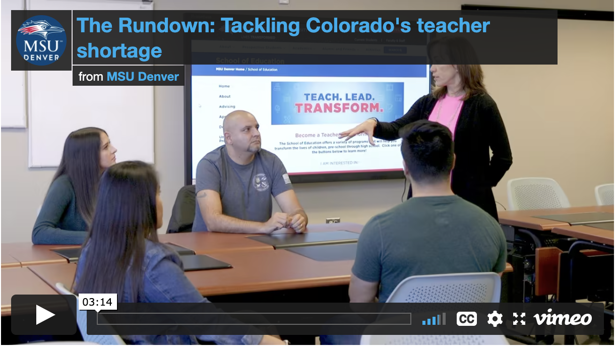 Thumbnail: The Rundown: Tackling Colorado's teacher shortage
