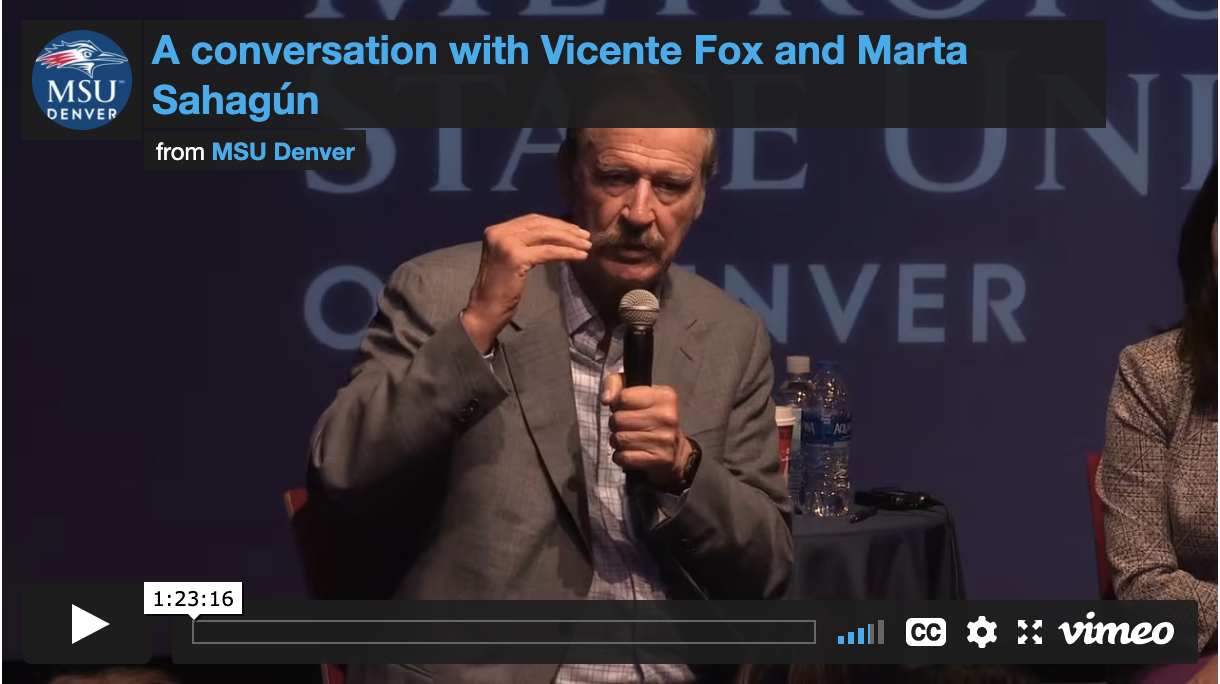 Thumbnail: A conversation with Vicente Fox and Mart Sahagún