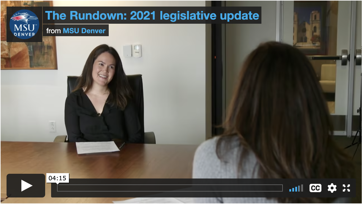 Thumbnail: The Rundown: 2021 legislative update