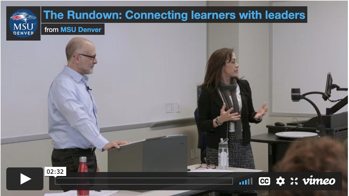 Thumbnail: The Rundown: Connecting learners with leaders
