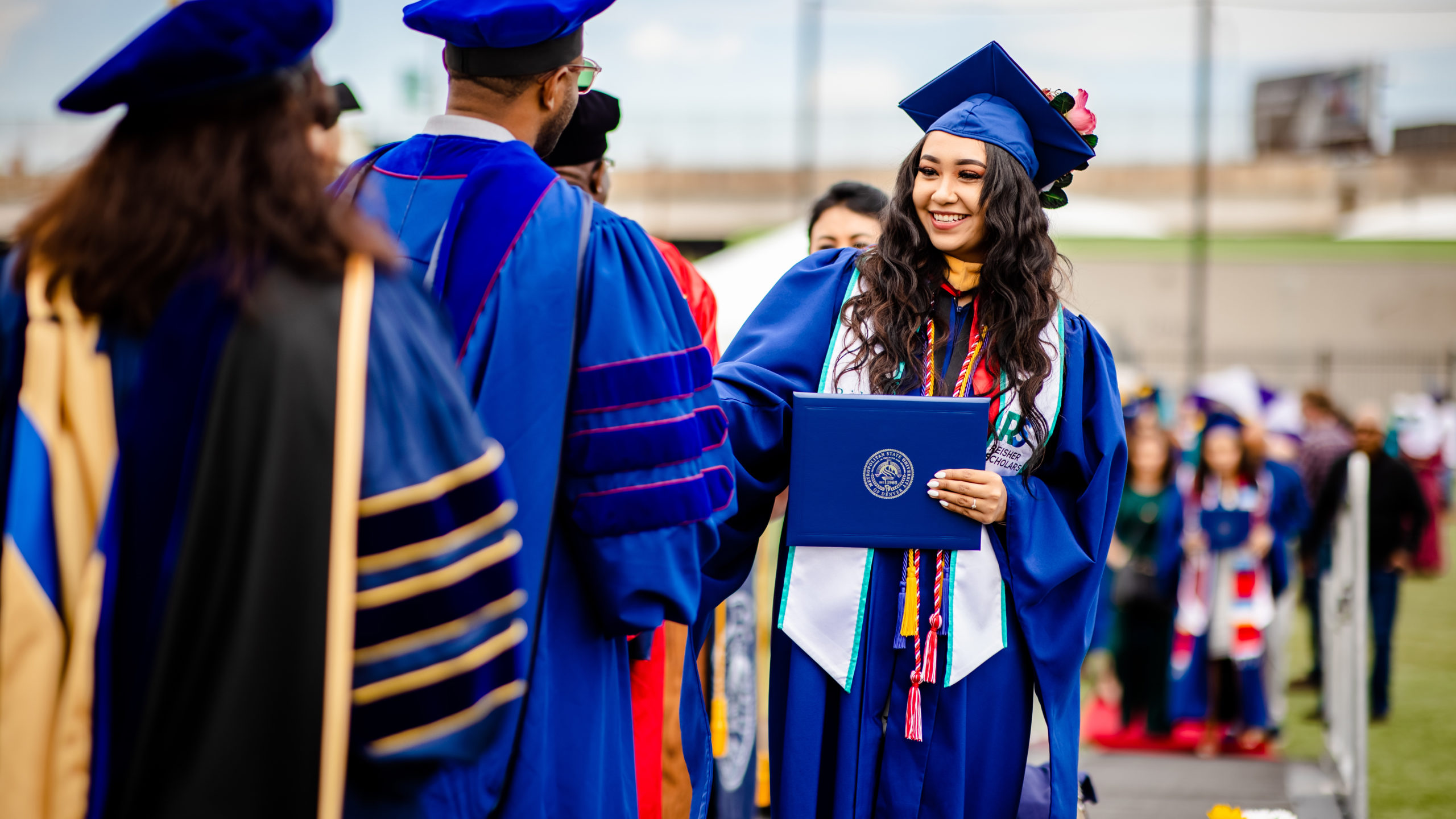 masters student graduating