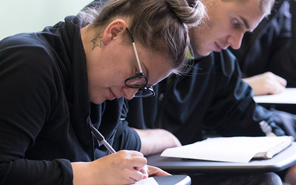 Students in a classroom