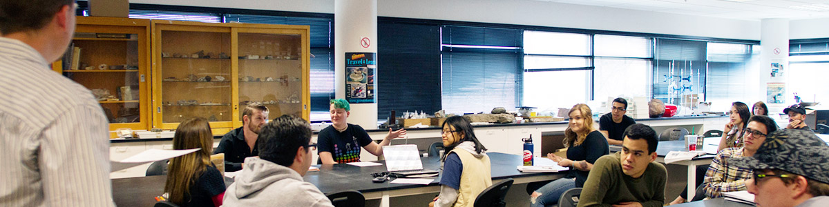 Students in a Geology class