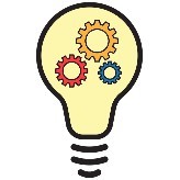 light bulb graphic to indicate good ideas
