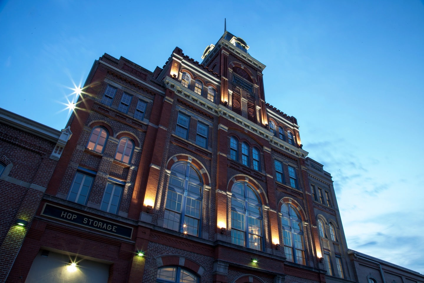 tivoli building at night