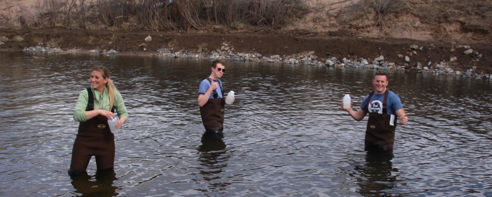 Environmental Student in water