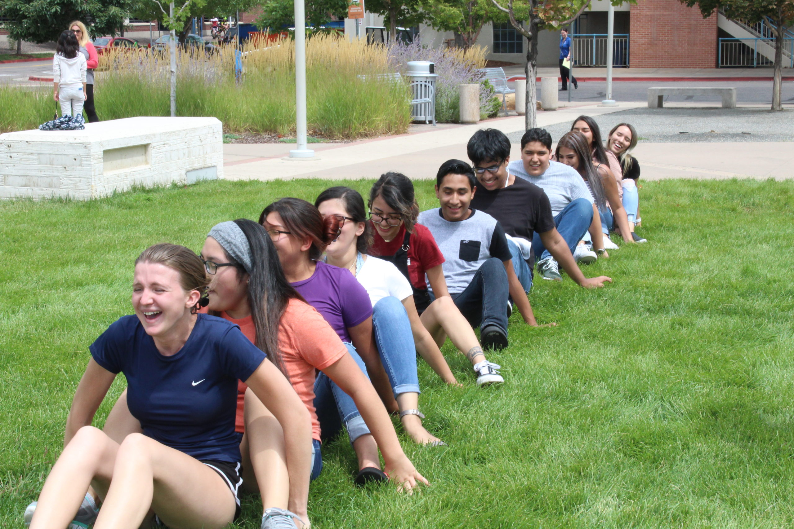 first gen students participating in team building