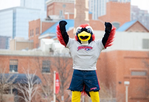 Rowdy in front of Tivoli