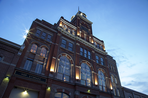 Tivoli Building at dusk