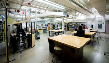 A view of the Sculpture Studio