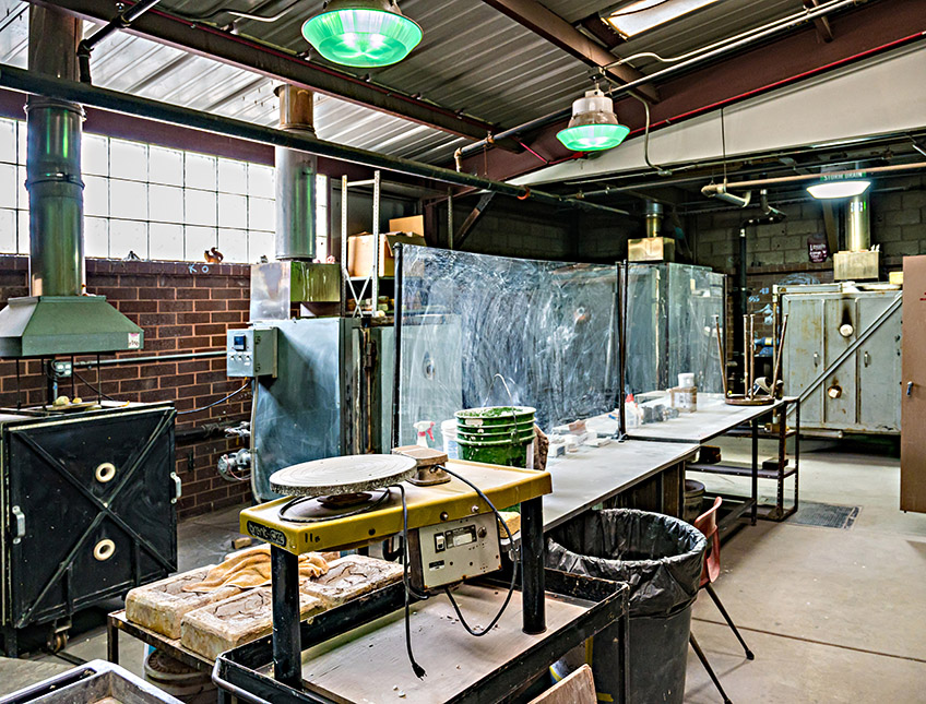Pottery studio at MSU Denver