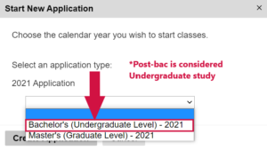 Screenshot of step 1 described in the text above
