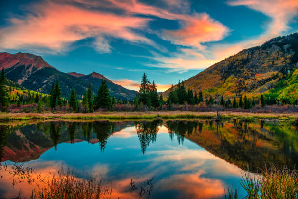 Photo of Colorado mountains and water