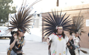 Concheros dancers