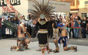 Concheros dancers