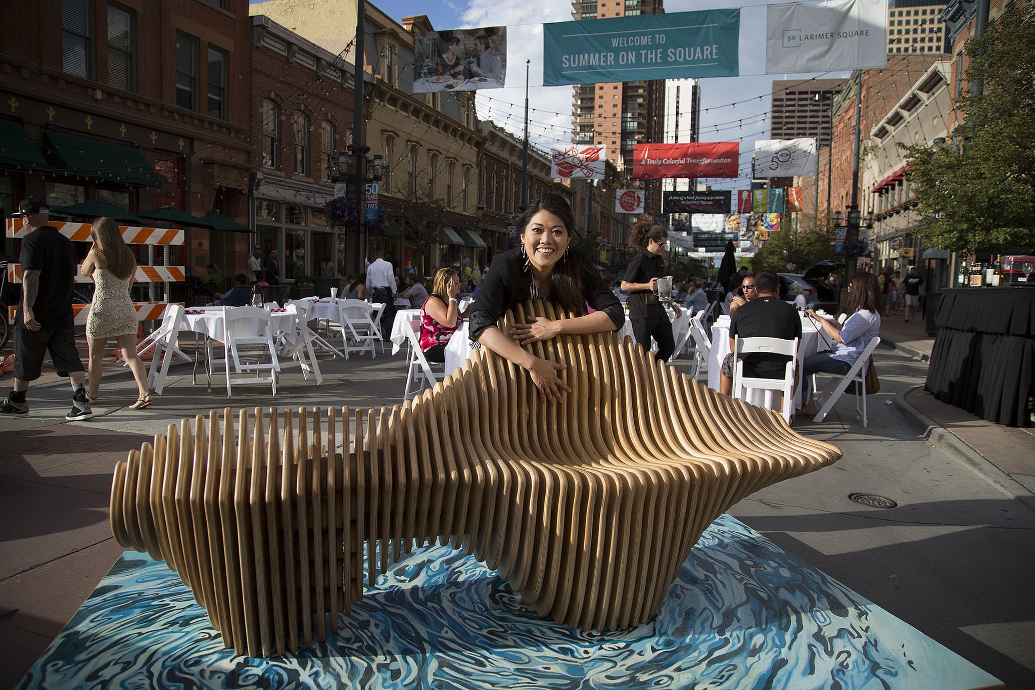 Larimer Square bench