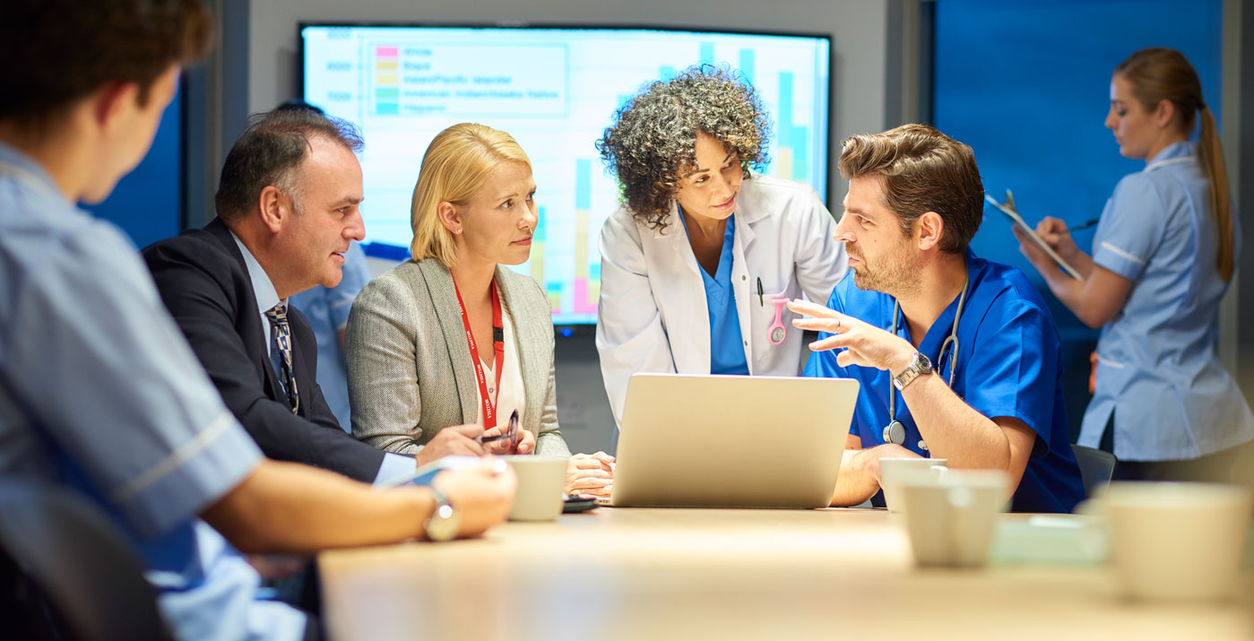 Medical professionals in a meeting