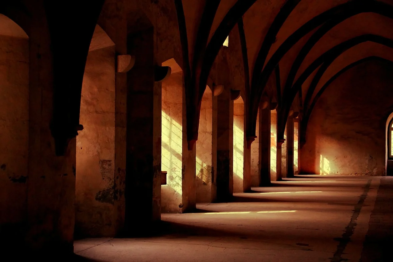 Monastery hallway