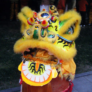 Chinese lion head mask