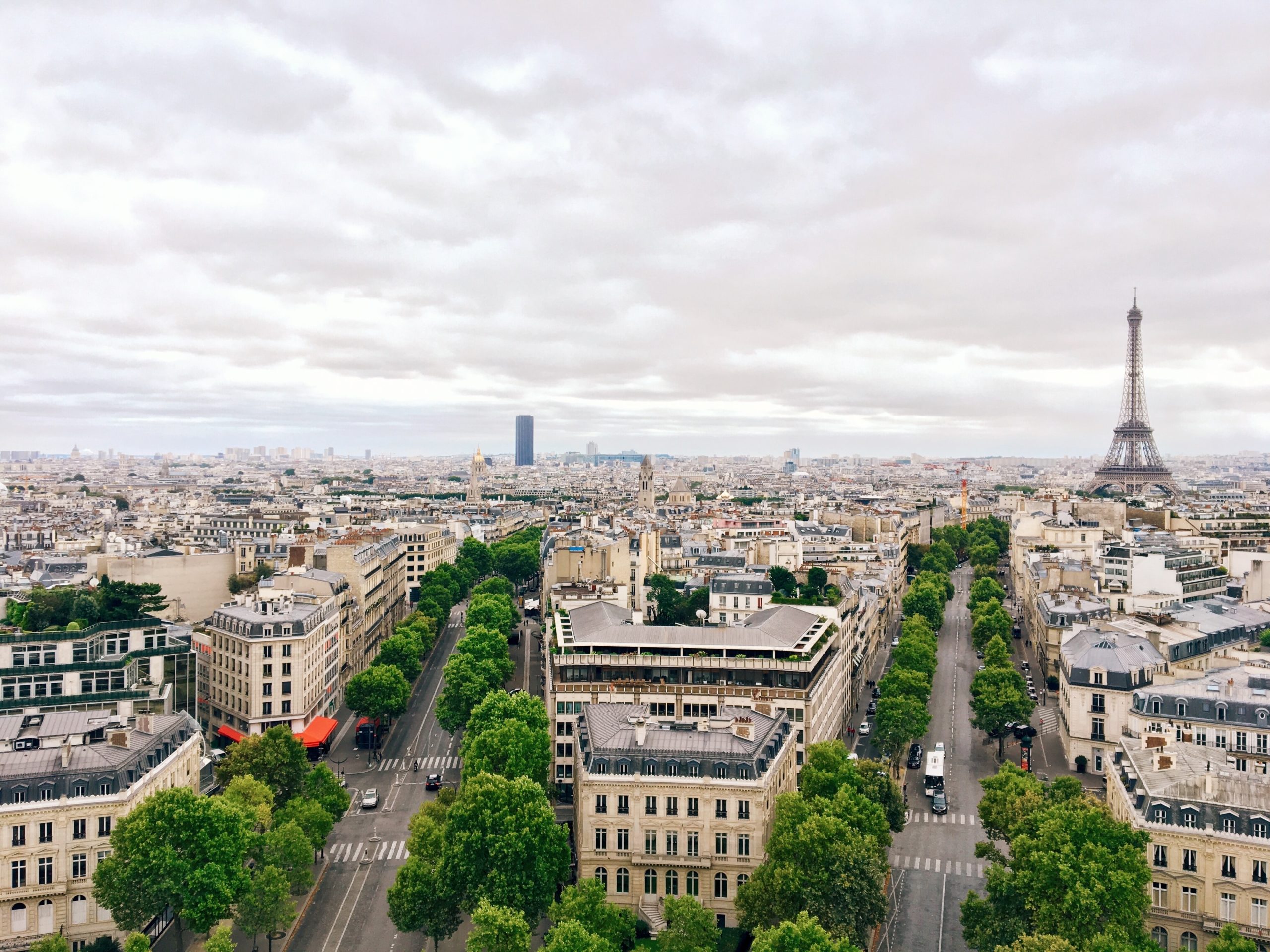 Aerial photo of the city of Paris, France