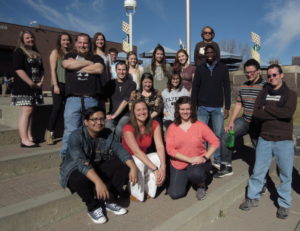 Former students from the Clinical and Counseling club. The students are outside of the Plaza building. This image will direct you to our Student Clubs and Organization page within the department. 