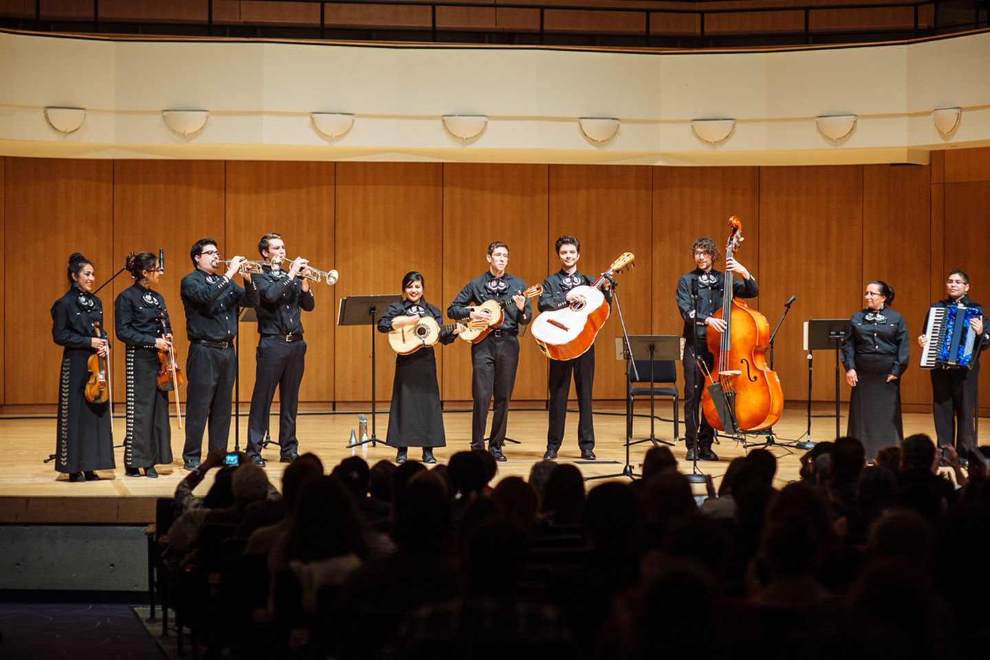 Mariachi ensemble performing in the King Center Concert Hall